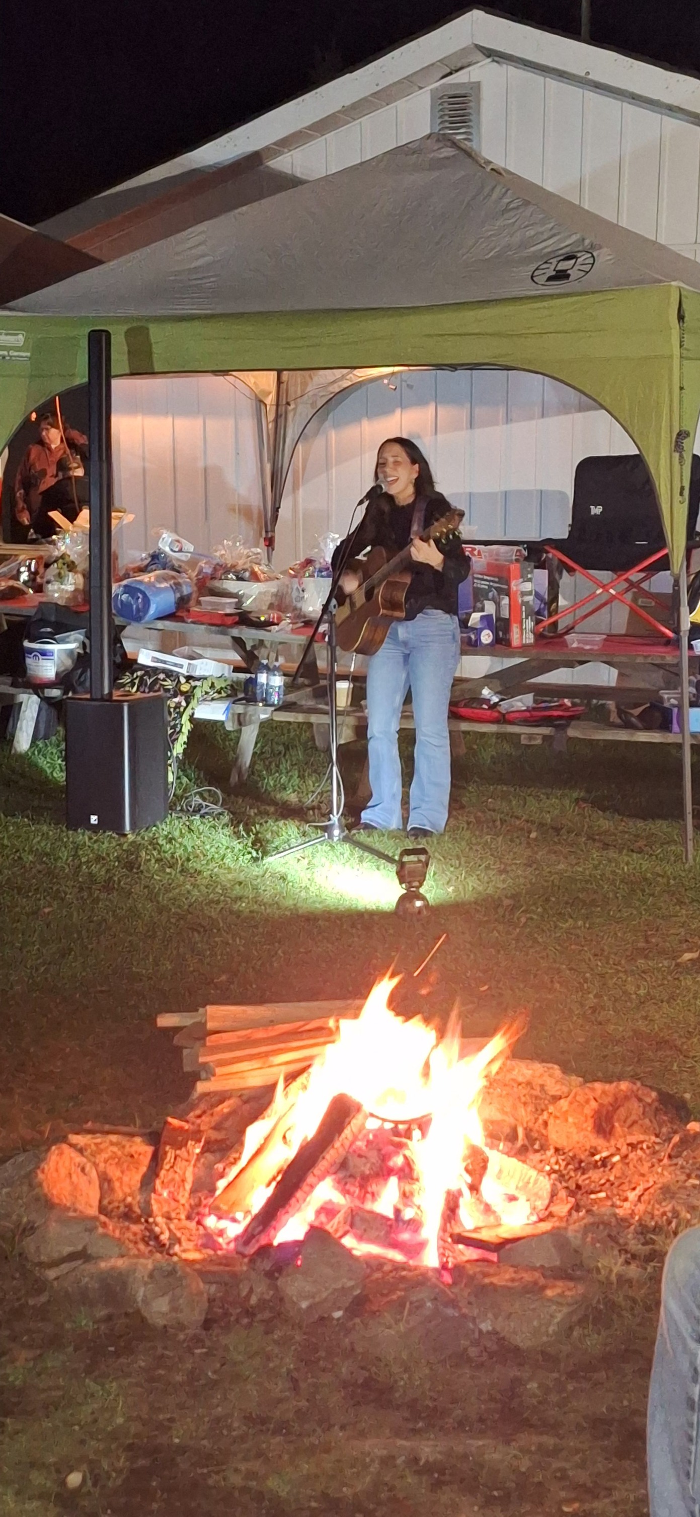 ClarissaSingingWithCampFire